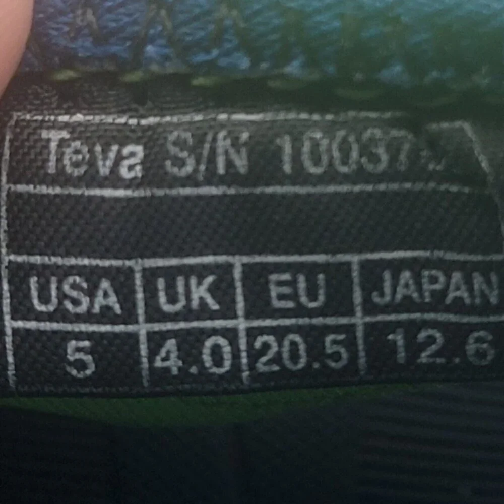 Teva Shoes Toddler Size 5 Green Psyclone 3 Waterproof Sandals Beach Vacation
